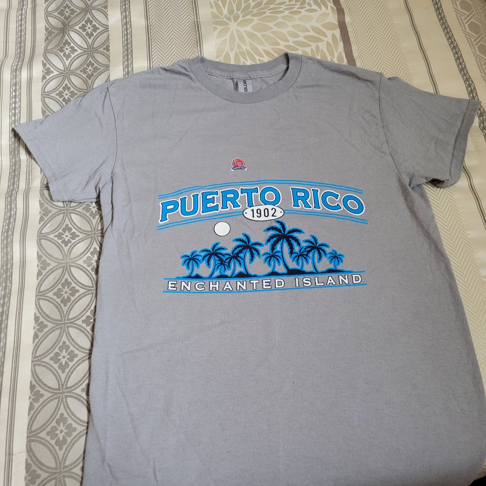 Gildan Gray Puerto Rico Graphic Tee